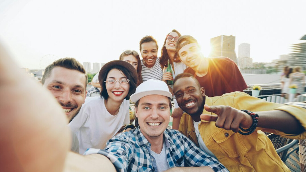 group of diverse people smiling